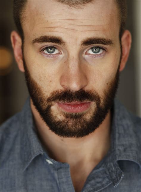 chris evans close up photoshoot.